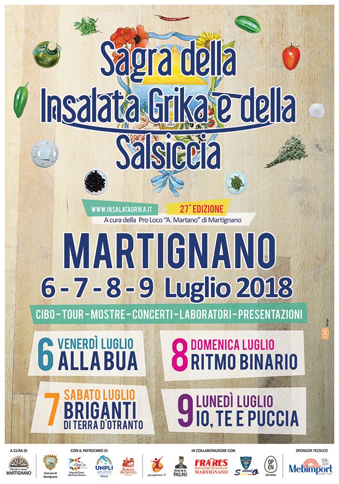 Audioservicelive Martignano  6 - 7 - 8 - 9 Luglio 2018